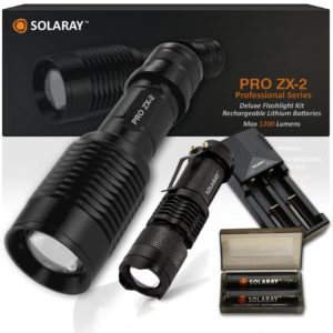 Solaray Pro ZX-2 best 18650 flashlight